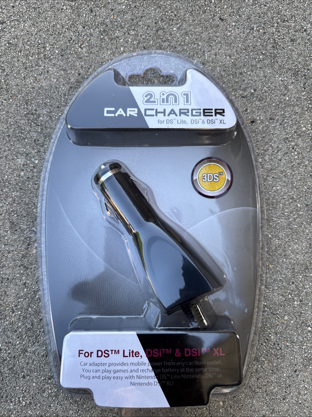 Nintendo DSi Car Charger Adapter for DS, DS light  DSi, DSi XL, 3DS, 3DS XL, 2DS