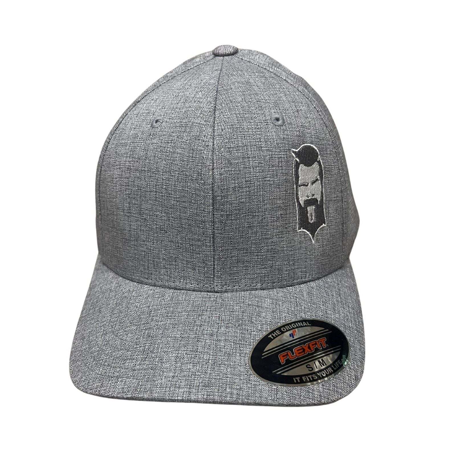 THIGHBRUSH® - FlexFit Hat - Heather Grey and White