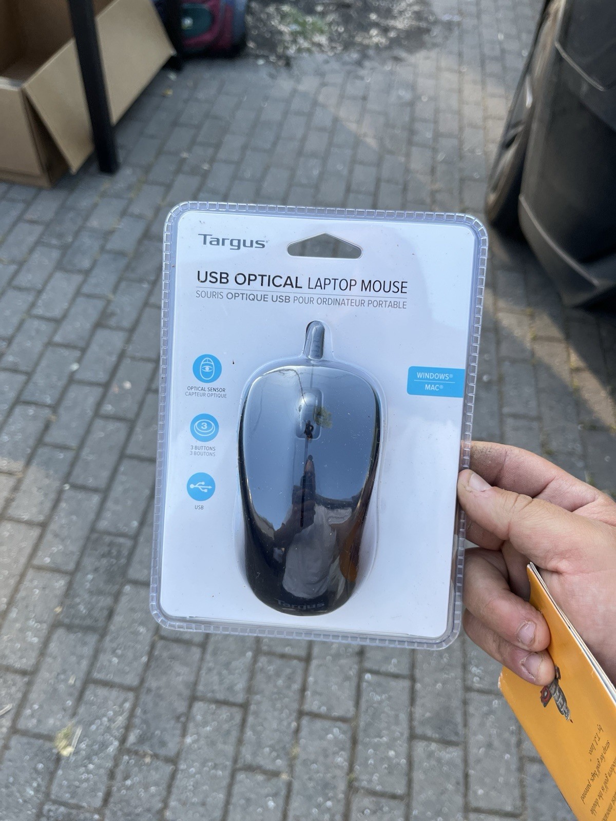 Targus USB Optical Wired Laptop Mouse Matte Black Brand New Sealed