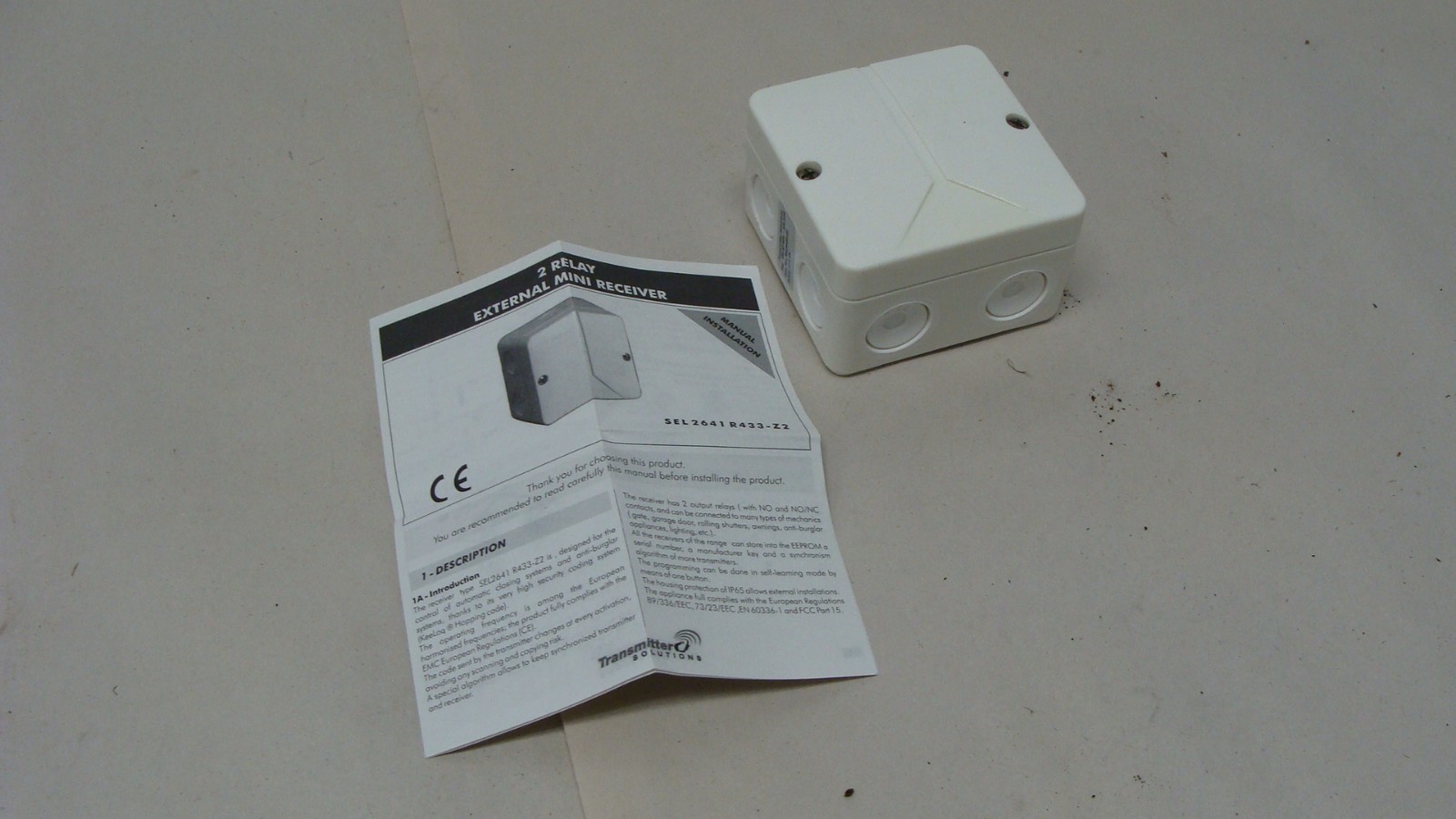 TRANSMITTER SOLUTIONS SEL2641R433-Z2 RECEIVER NEW NOS 433MHZ