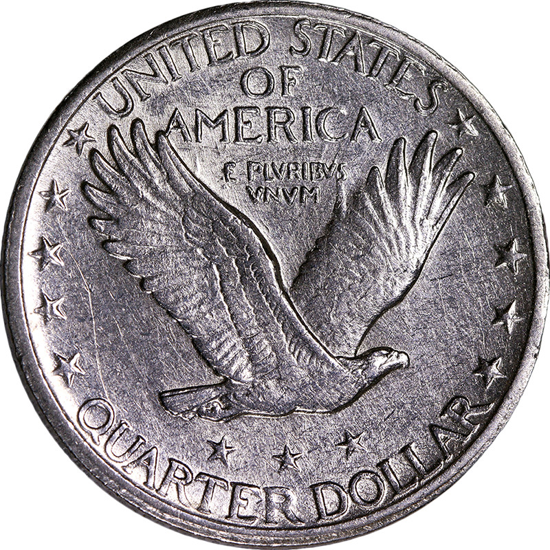 1919-S Standing Liberty Quarter AU/BU Details Key Date Nice Eye Appeal