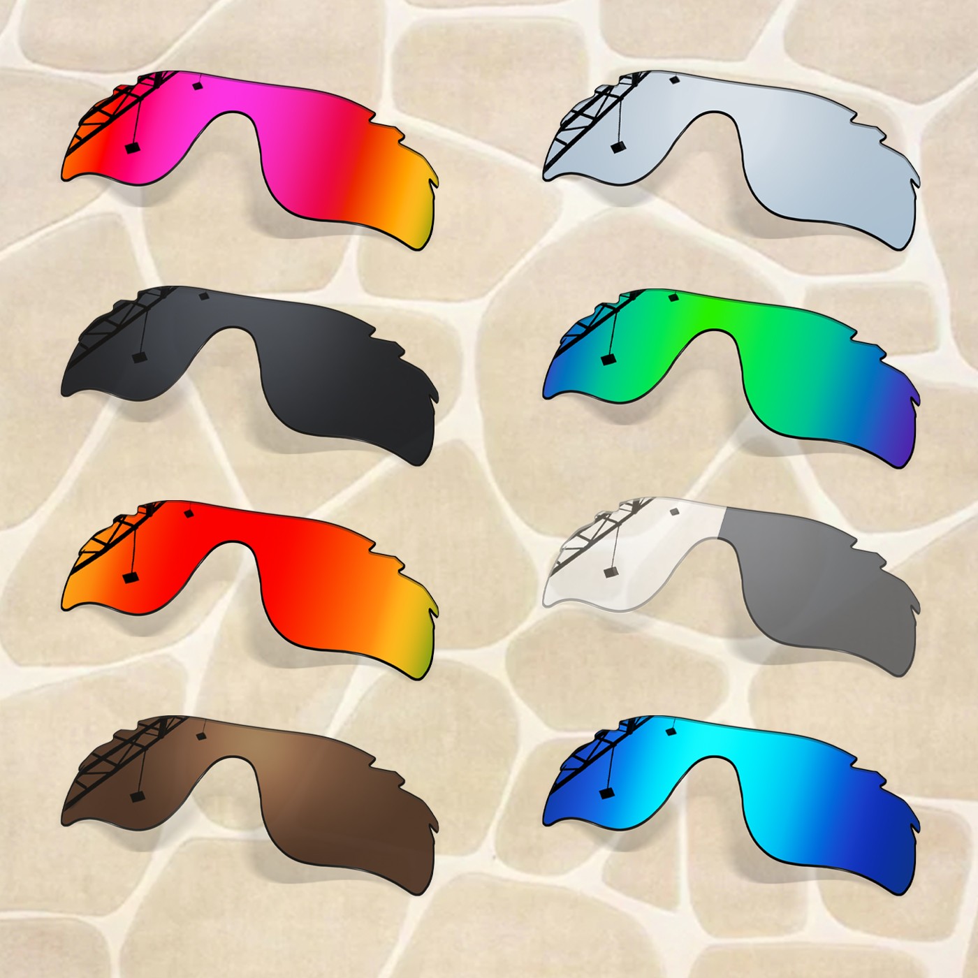 Anti-Scratch Polarized Replacement Lenses for Oakley RadarLock Path Vented