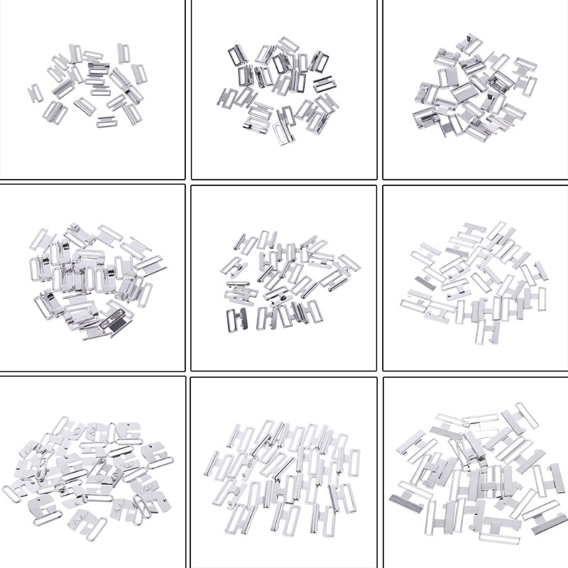 10set Metal Alloy Buckle Bra Swimwear Bikini Clip Closure Hook Sewing Making DIY