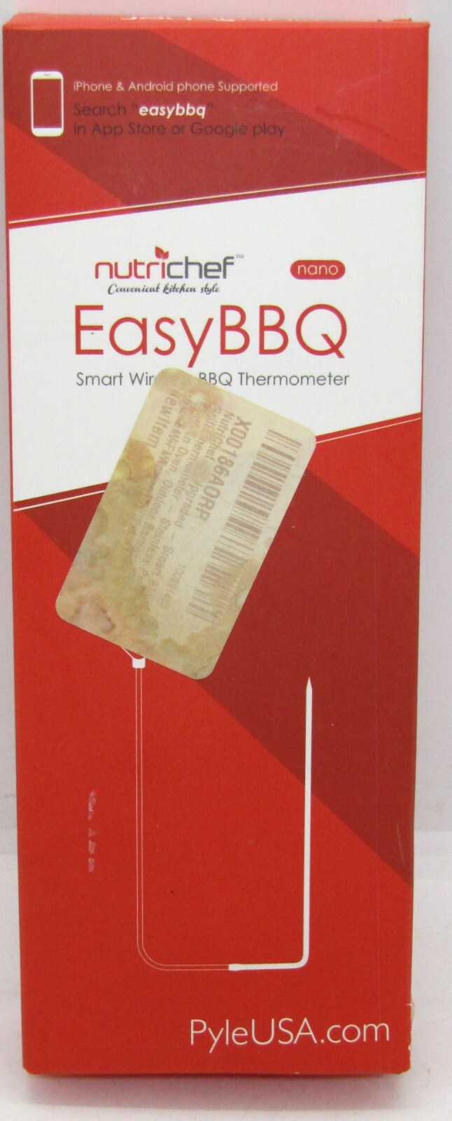 Nutrichef Easy BBQ Smart Wireless BBQ Thermometer. New.