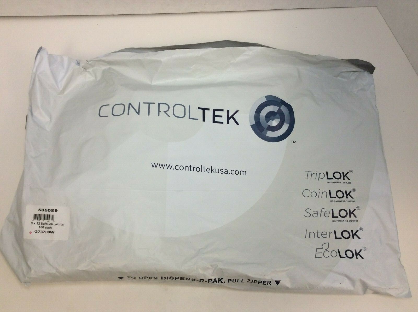 SafeLOK Series A Deposit Bag, White, 96/Pack (585089) Free Shipping