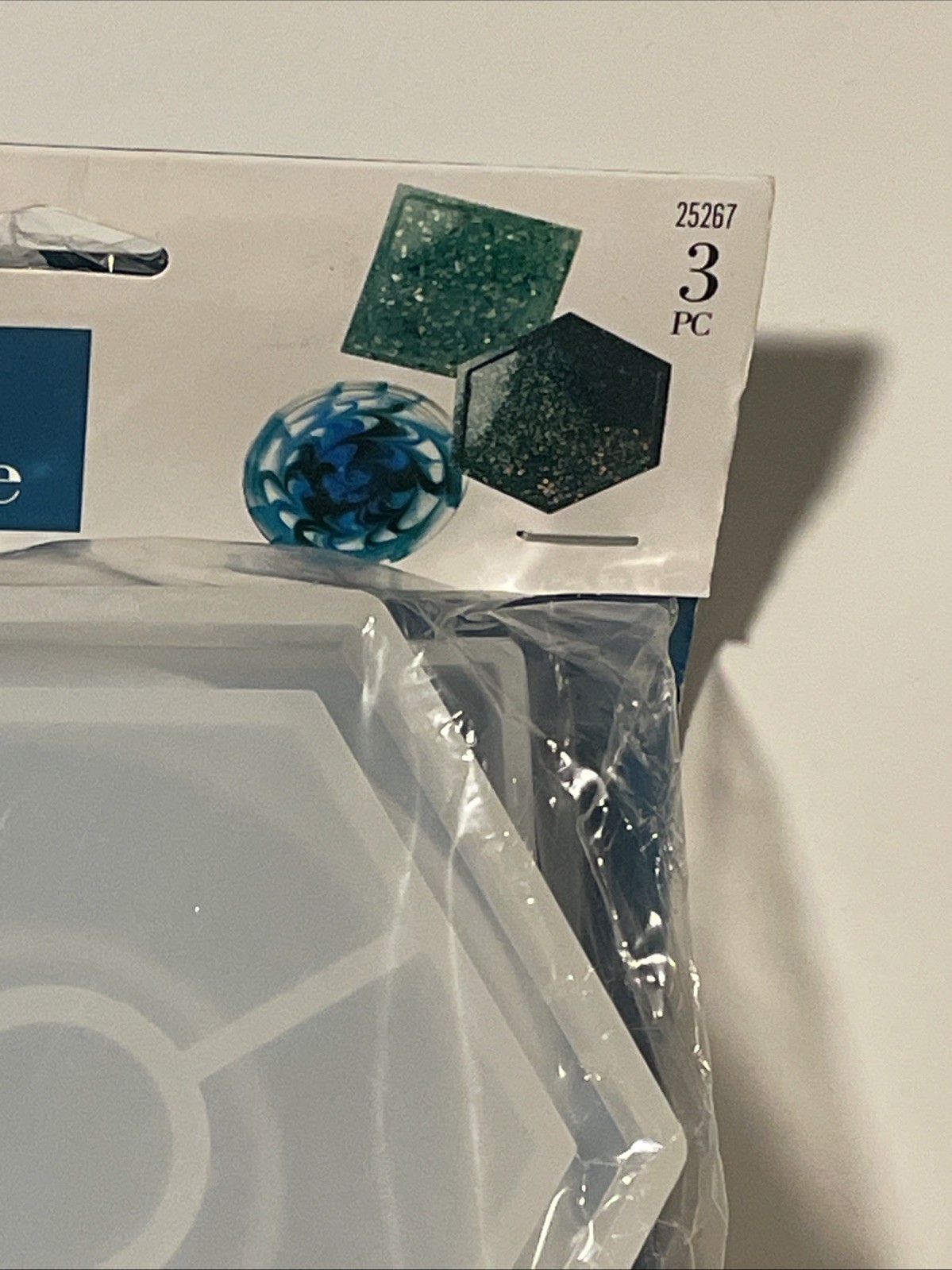 Mod Podge Silicone Mold For Coasters 3 Pack Circle Square Hexagon New