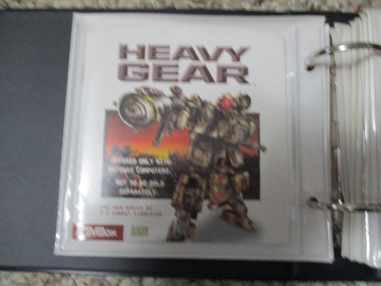 Gateway Software Storage Binder, games, utilities, system restore disk with key