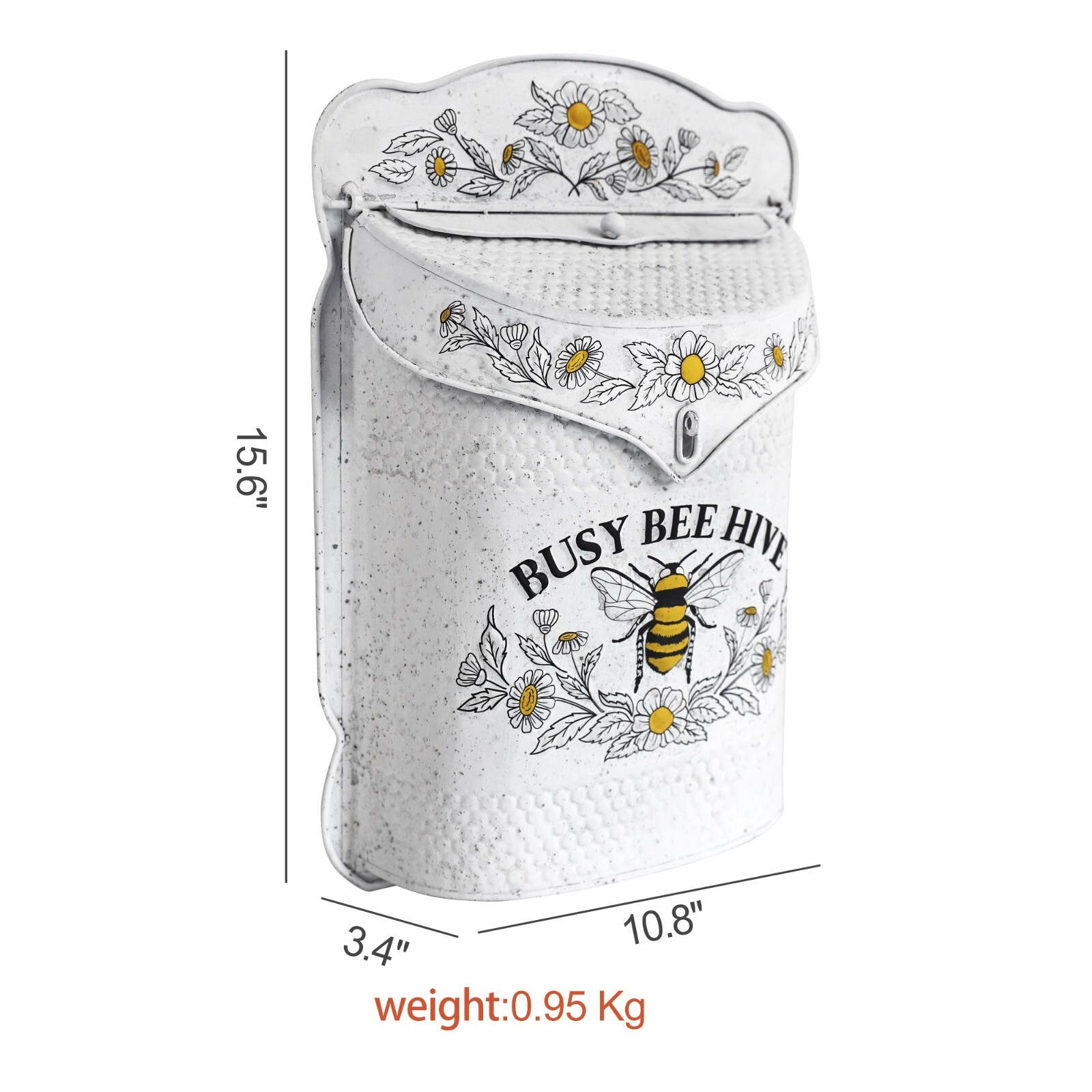 Bee Mailboxes Wall Mount Vintage White Mailboxes for Outside
