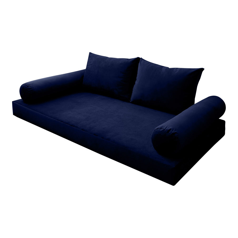 SLIPCOVER ONLY S.V1 Velvet Indoor Daybed Mattress Pillow KnifeEdge Twin-XL AD373