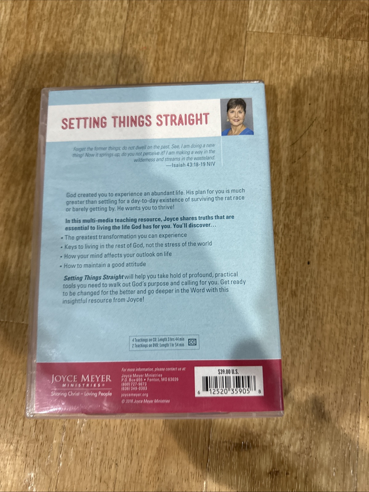 Joyce Meyer - Setting Things Straight (DVD + CD) 5-Disc Set + Booklet