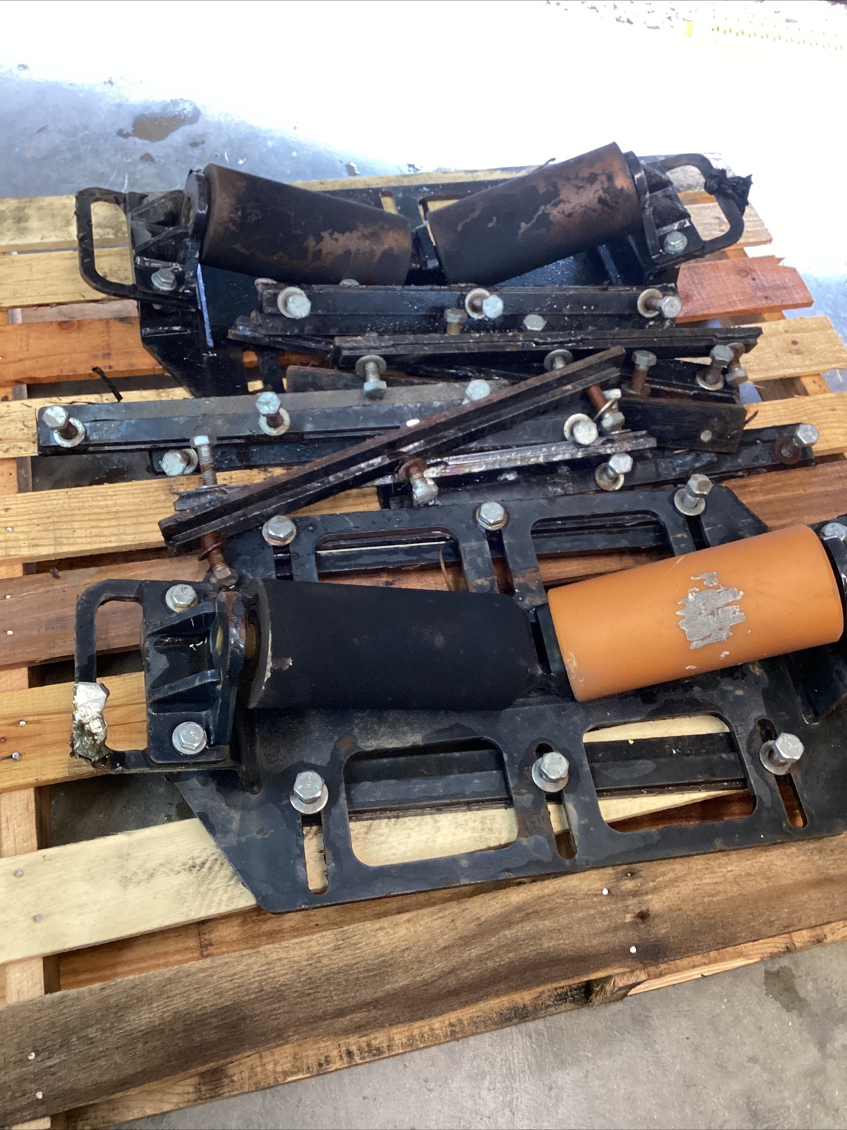 2 LJ WELDING AUTOMATION Model HZD-100 WELDING PIPE ROLLERS W/extra Brackets