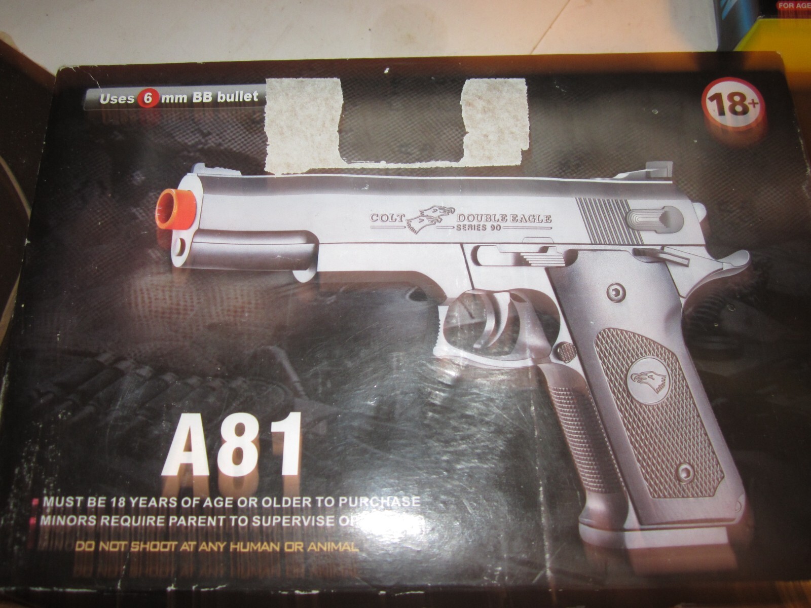 A81B 6MM AIRSOFT GUN WITH LASER SIGHT