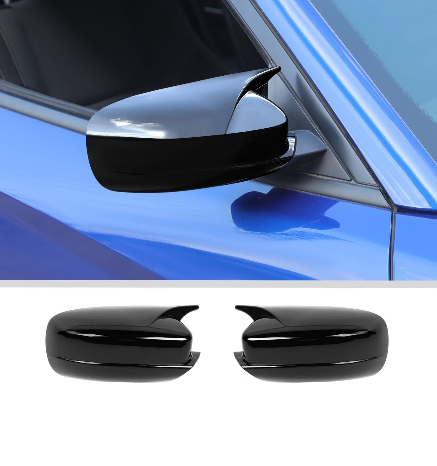 JWWY Side Mirror Cover Rearview Mirror Cover Replacement Decorative Mirror Co...