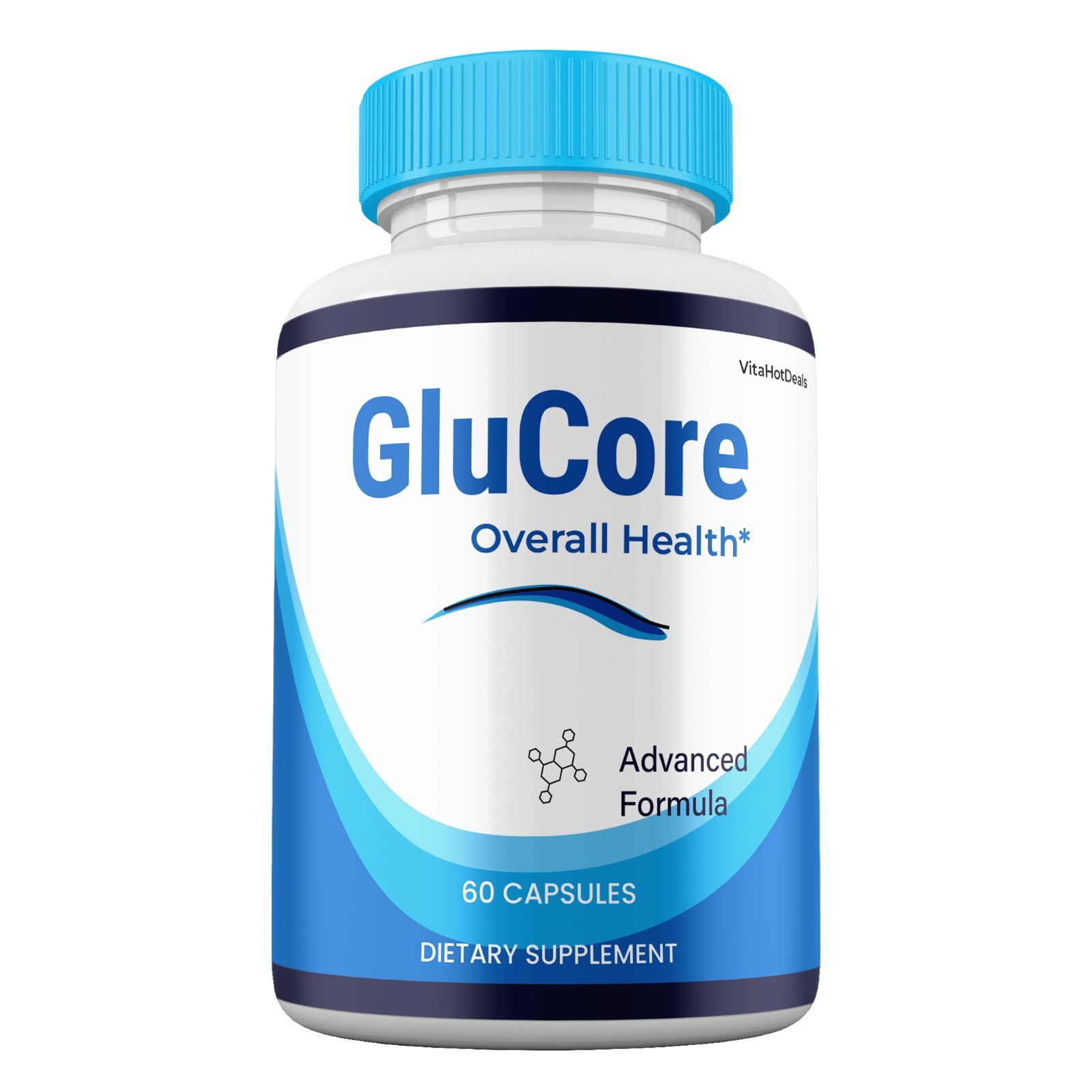 GluCore Supplemement, Max Strength, Glu Core All Natural Capsules (1 Pack)