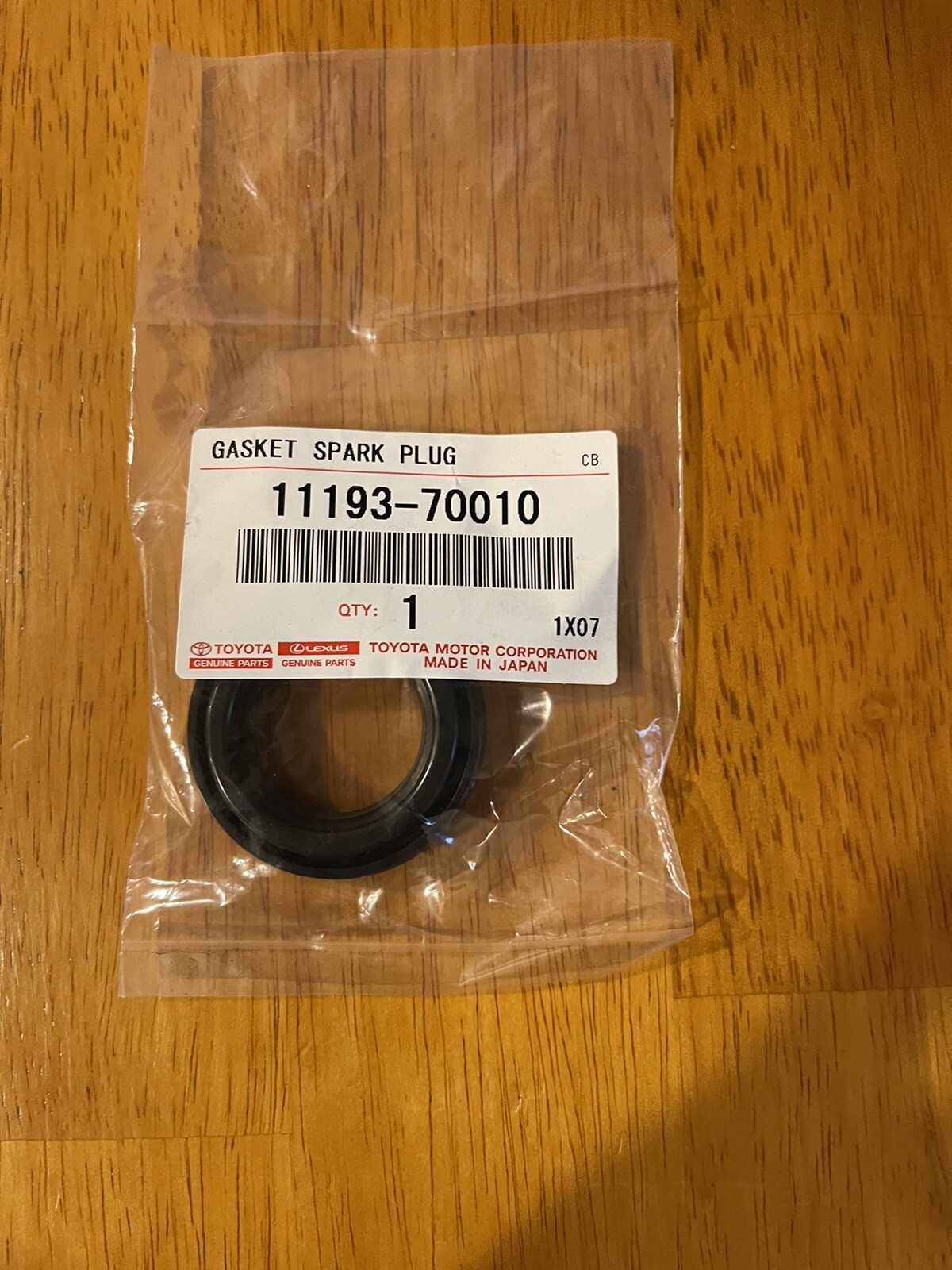 11193-70010 Genuine Toyota Spark plug Tube Seal/Gasket 