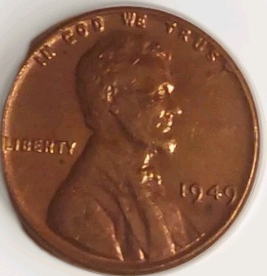 1949 Red Lincoln Wheat Cent Penny Brilliant Uncirculated Free Post Tracking