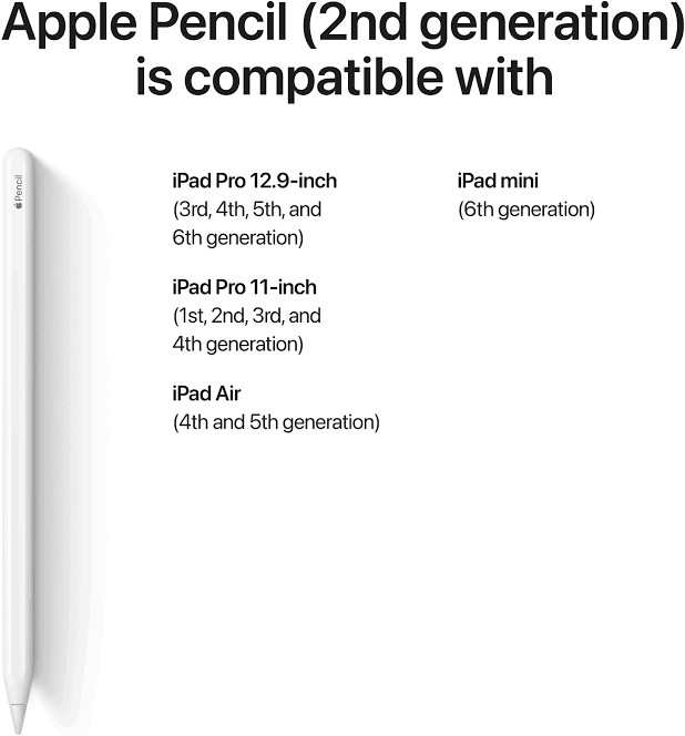 Apple Pencil Stylus (2nd Generation) - White
