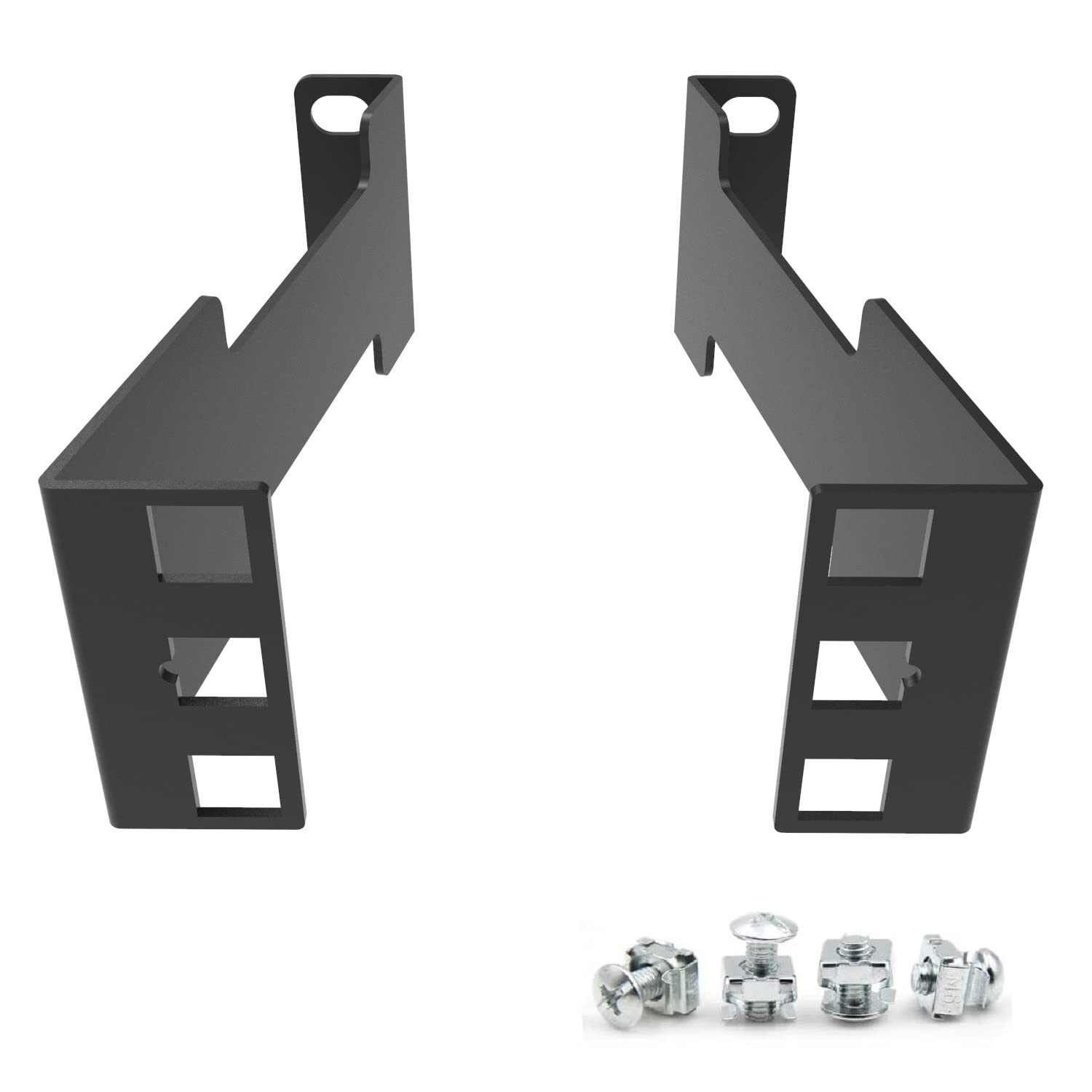 1U Server Rack Depth Extender - 4-Inch/10 cm Deep