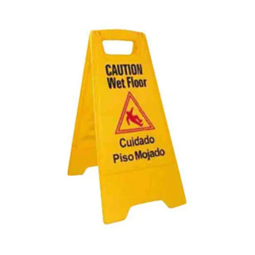 Winco WCS-25 Caution Wet Floor Sign | 25 x 12