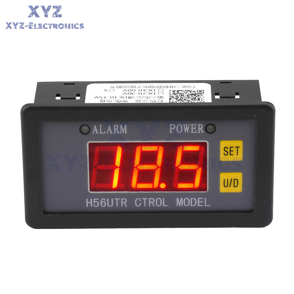 12V 24V 48V LED 2Wire 3Digit Display DC Voltmeter Relay Control Switch Voltmeter