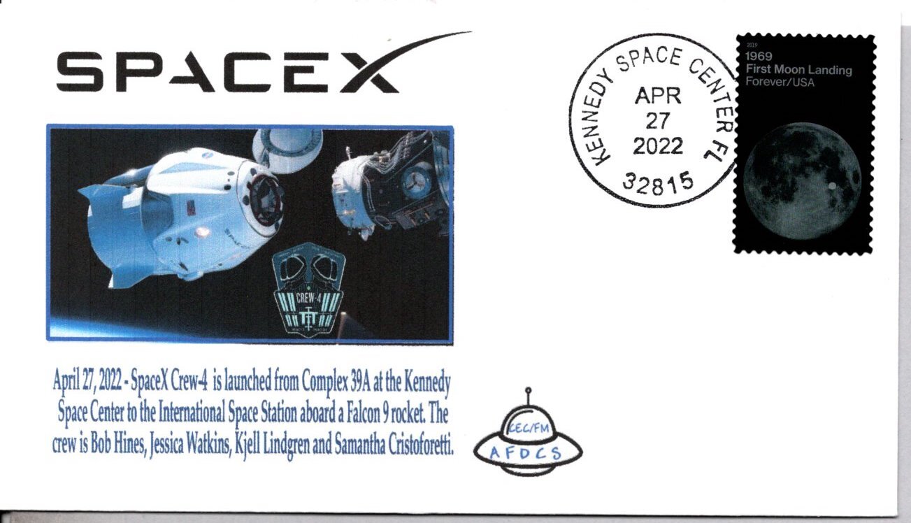 SPACE X CREW 4 LAUNCHED TO THE INTERNATIONAL SPACE STATION 4/27/2022 KSC