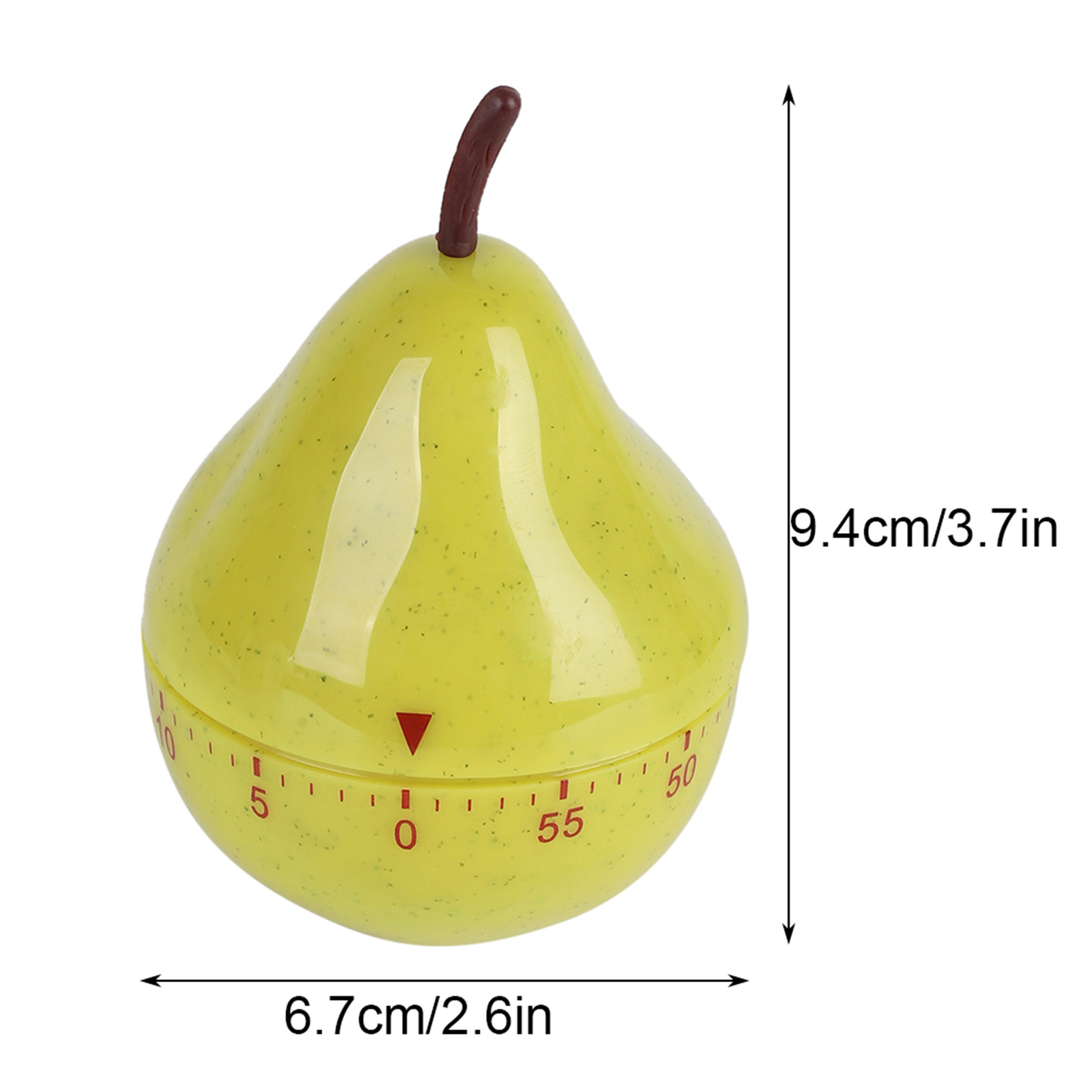 YA Cartoon Timer Pear Shaped Kitchen Timer Mini Cute 60mins Mechanical Manu Hot
