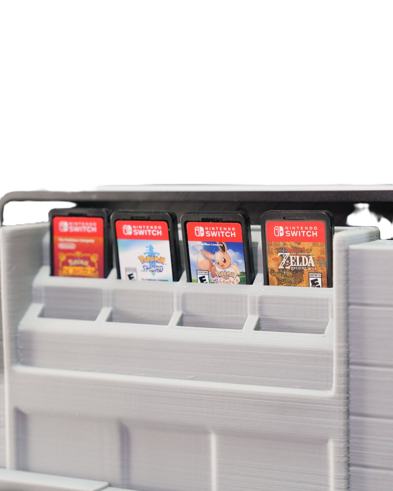 Fantasy Console Dock Holder w/ Game Storage 3D Printed Village Stand Fits Switch