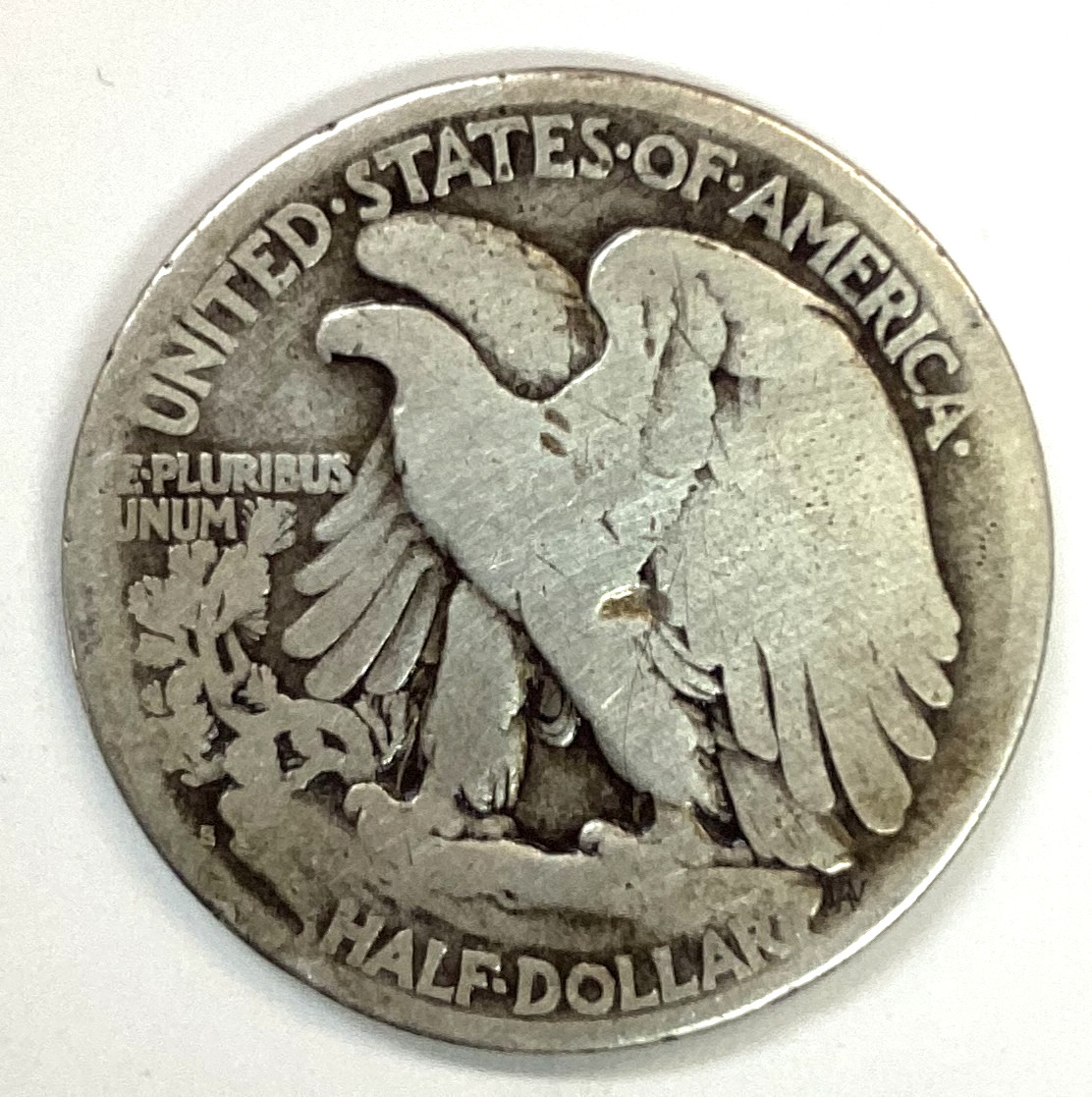 1917-S Walking Liberty Half Dollar - Rev. MM