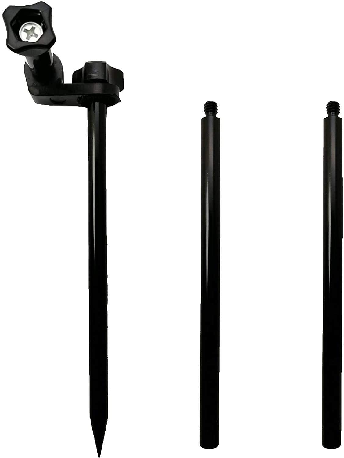 Camera Ground Stake Spike Tripod Mount with 1/4-20 Ball Head Adjustable