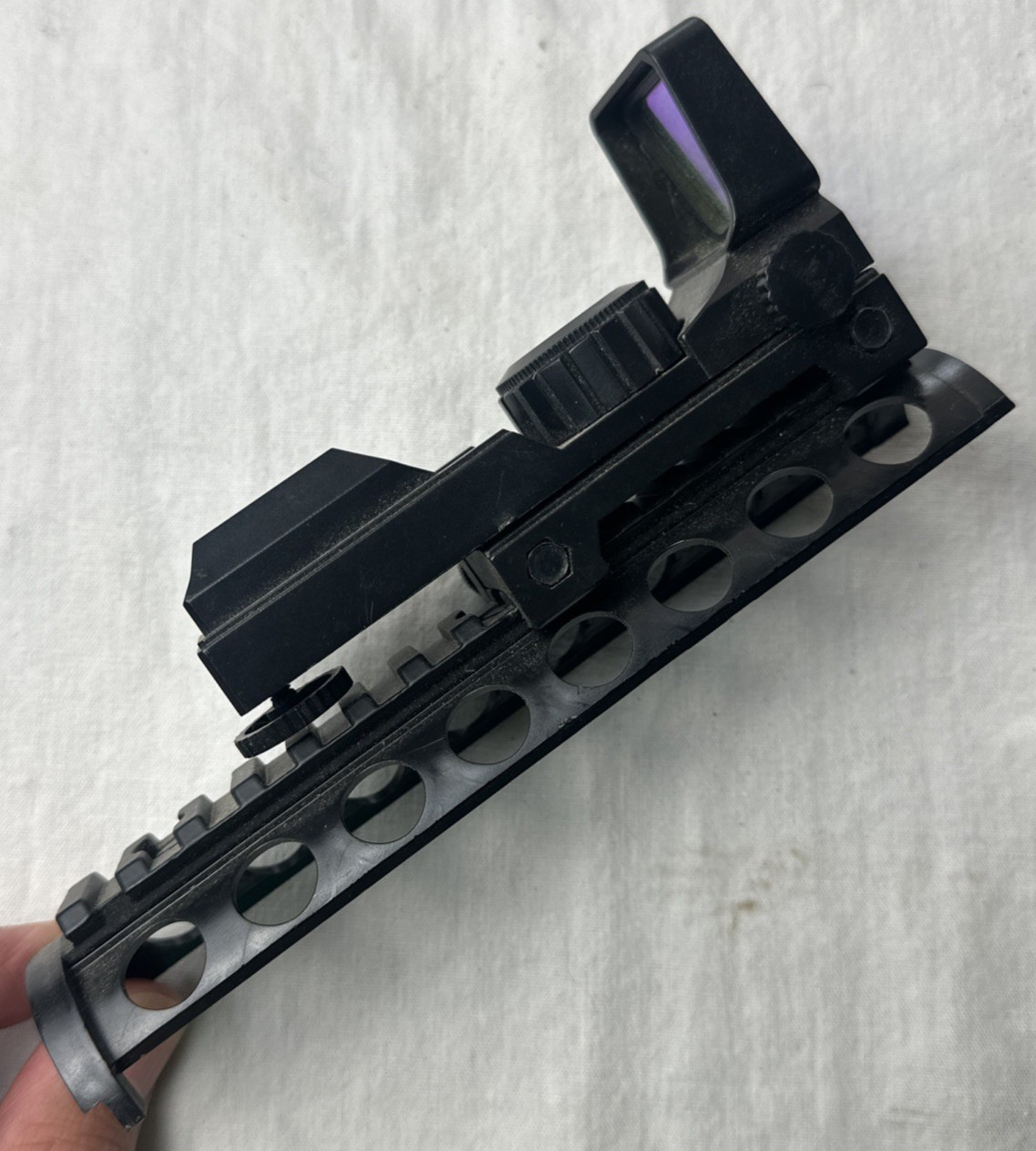 Airsoft Paintball Barrel Rail Accessories Handle Sight Flashlight Mount Black !