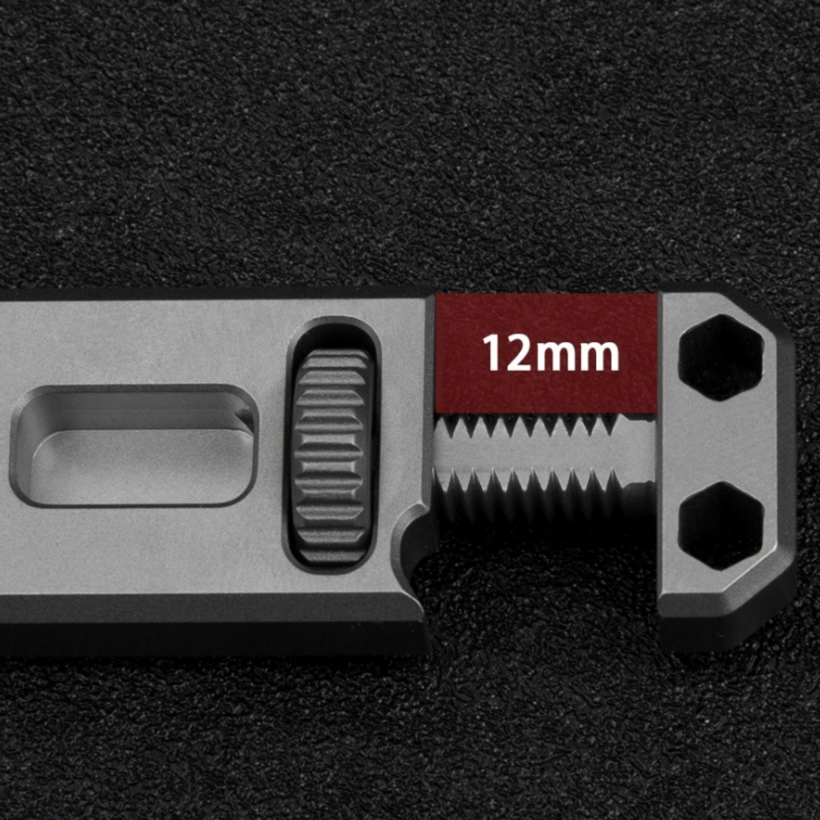 Titanium Alloy Mini Multi Tool Screwdriver Adjustable Wrench Keychain EDC