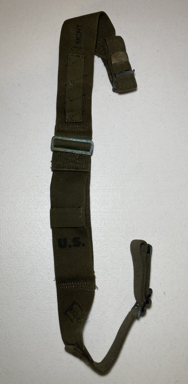 US Army M1944 Suspender Pack Field Cargo Combat Field Pack Right Shoulder Strap