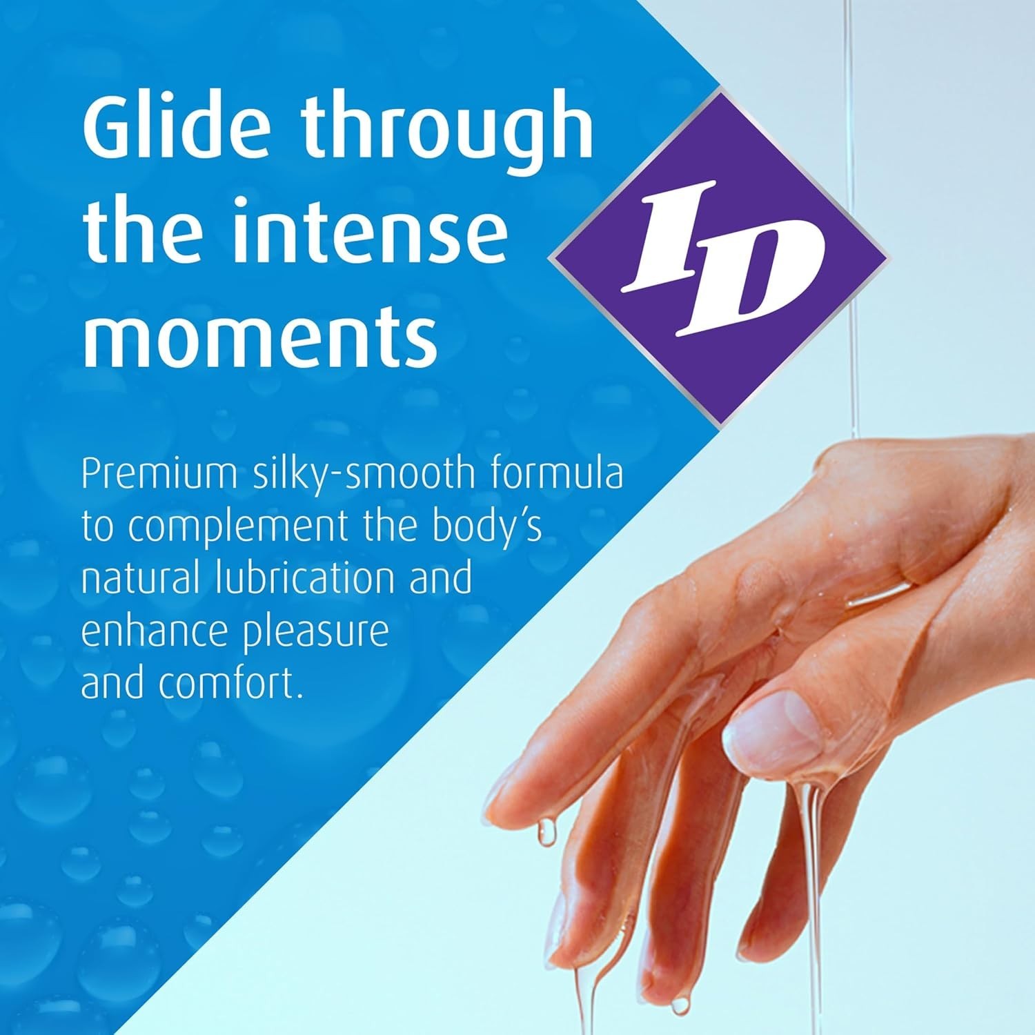 ID Glide Natural Feel Water-Based Personal Lubricant, 17 Fl Oz.