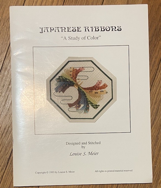 Japanese Ribbons "A Study of Color" by Louise S. Meier / Needlepoint / USED