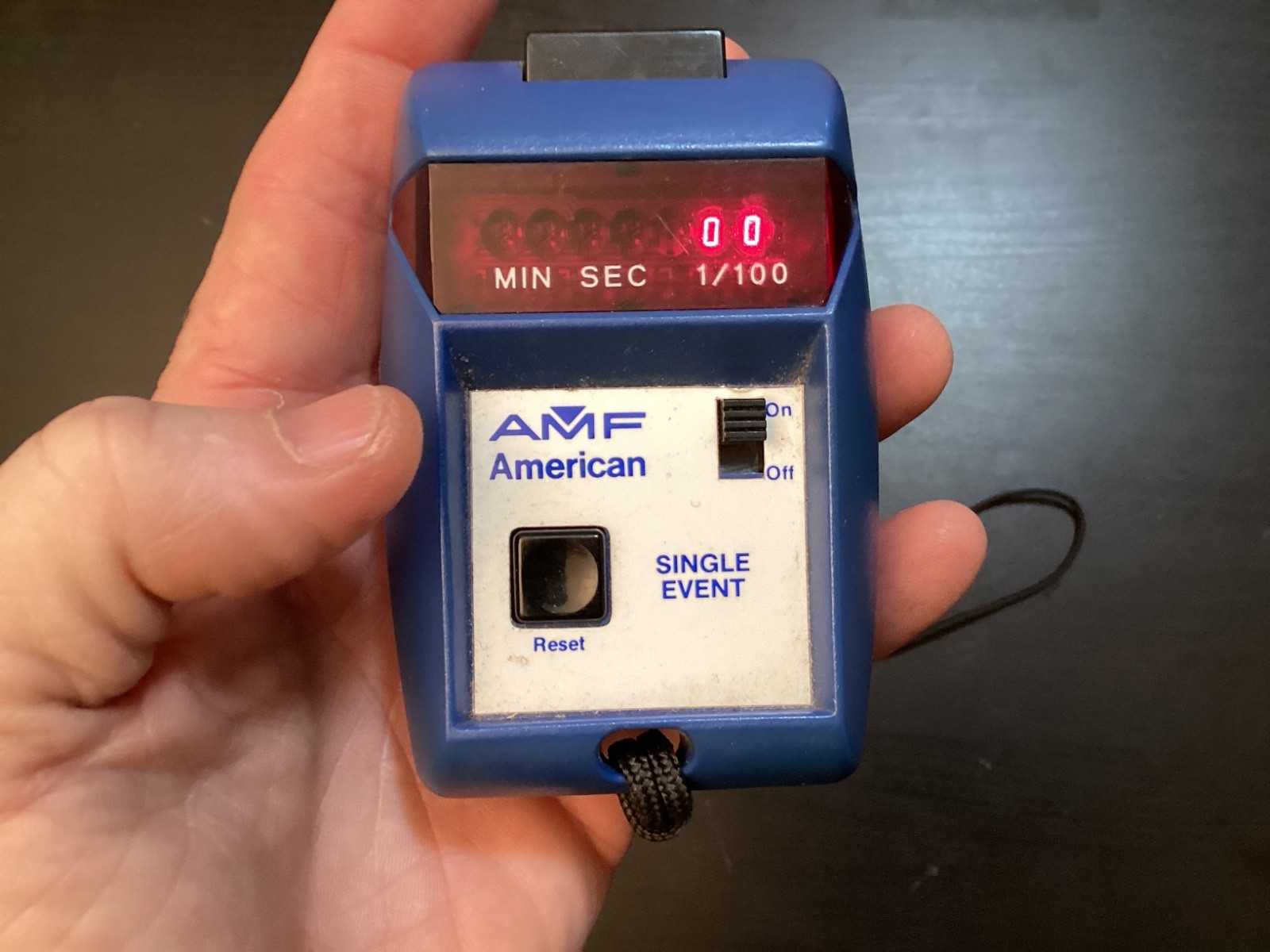 Vintage AMF American Single Event Timer Stopwatch Works