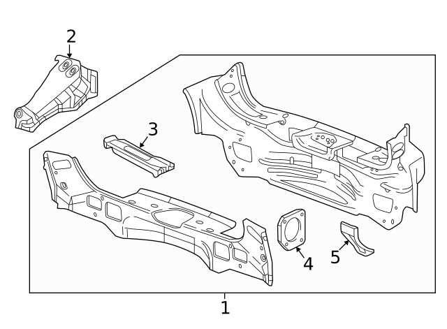 Genuine GM Passenger Side Body Side Outer Panel Rear Lower Extension 23484177