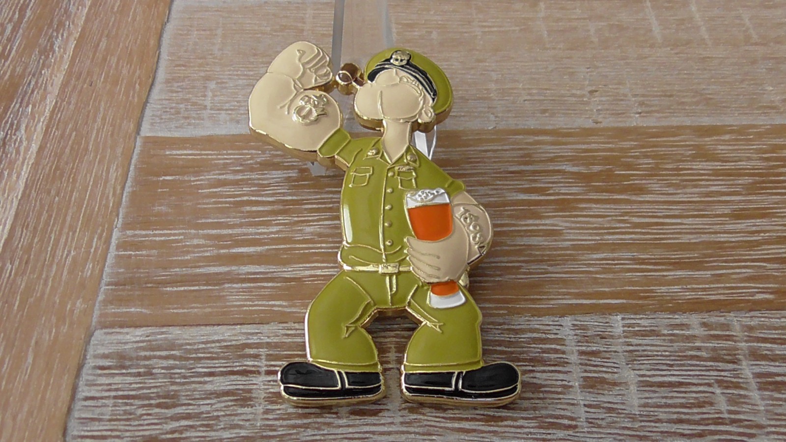 USN Anchors Aweigh Popeye Navy Chief CPO Challenge Coin