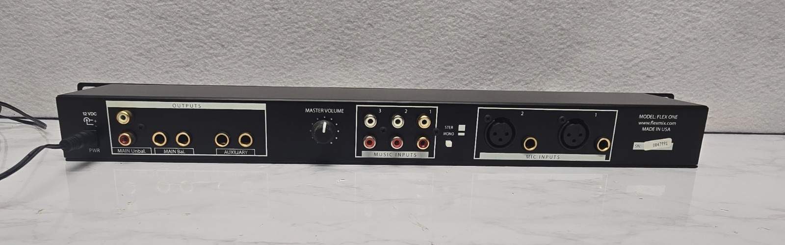 FLEXMIX Flex One Fitnese Sound Channel Mixer Rack mountable