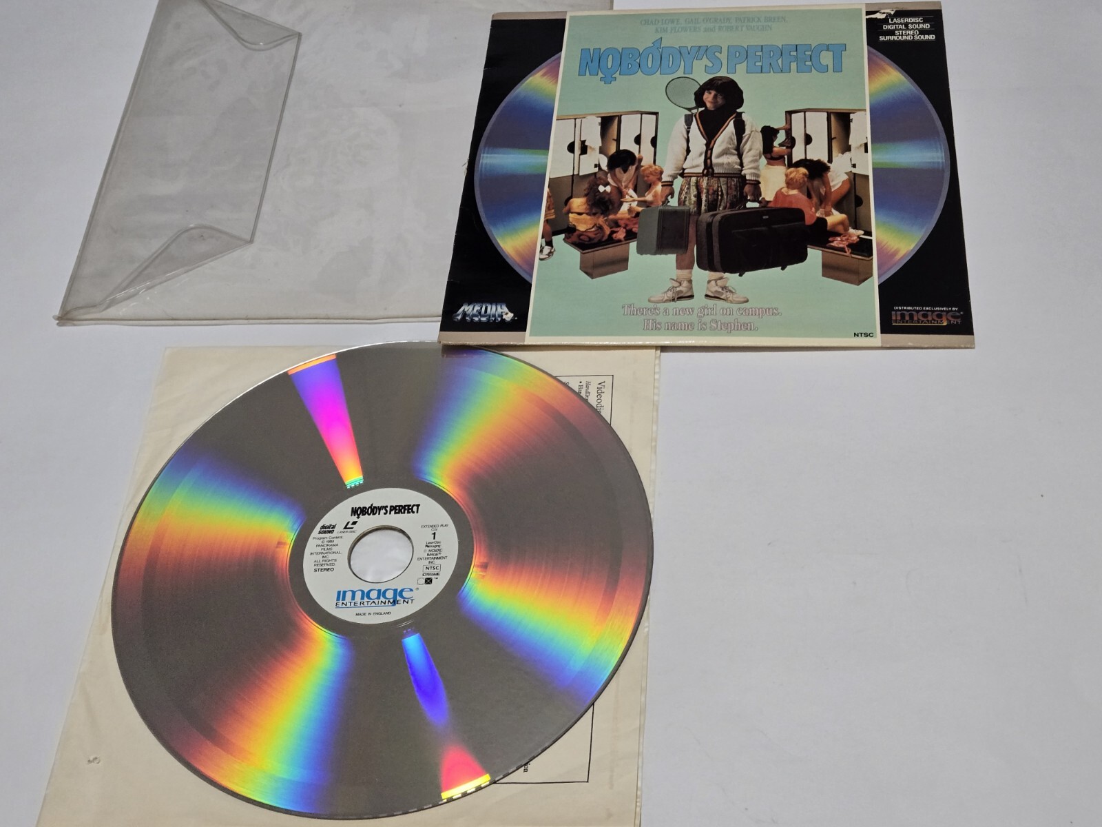 Nobody's Perfect, Chad Lowe, OOP Laserdisc 1989 Image Entertainment Rare!