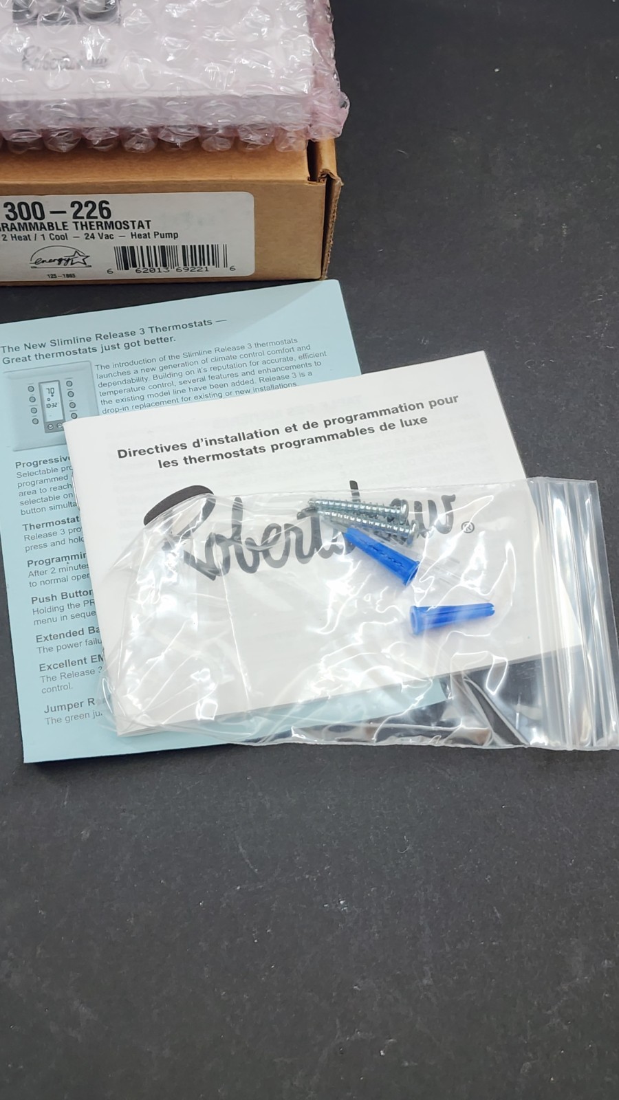 Robertshaw Thermostat Digital Programable Part 300-226