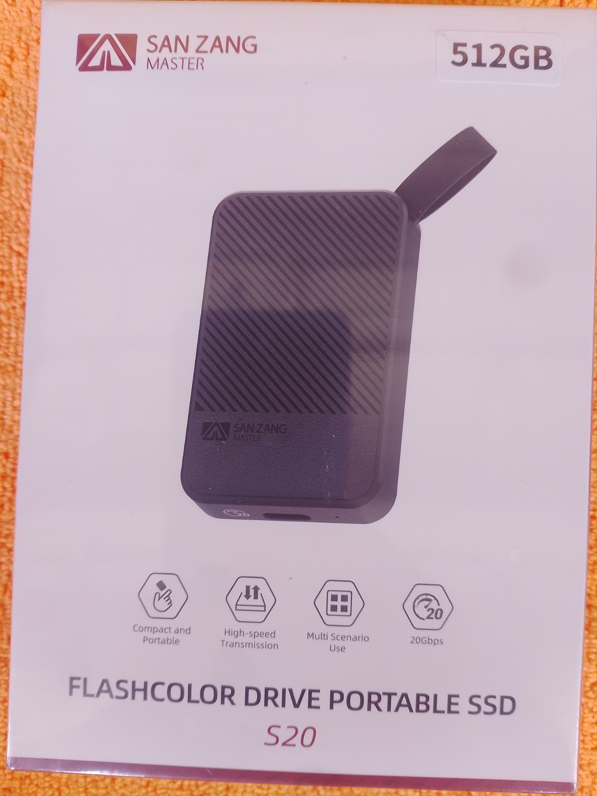 SAN ZANG MASTER S20 512 GB EXTERNAL HARD DRIVE For PC, Laptops And PS5