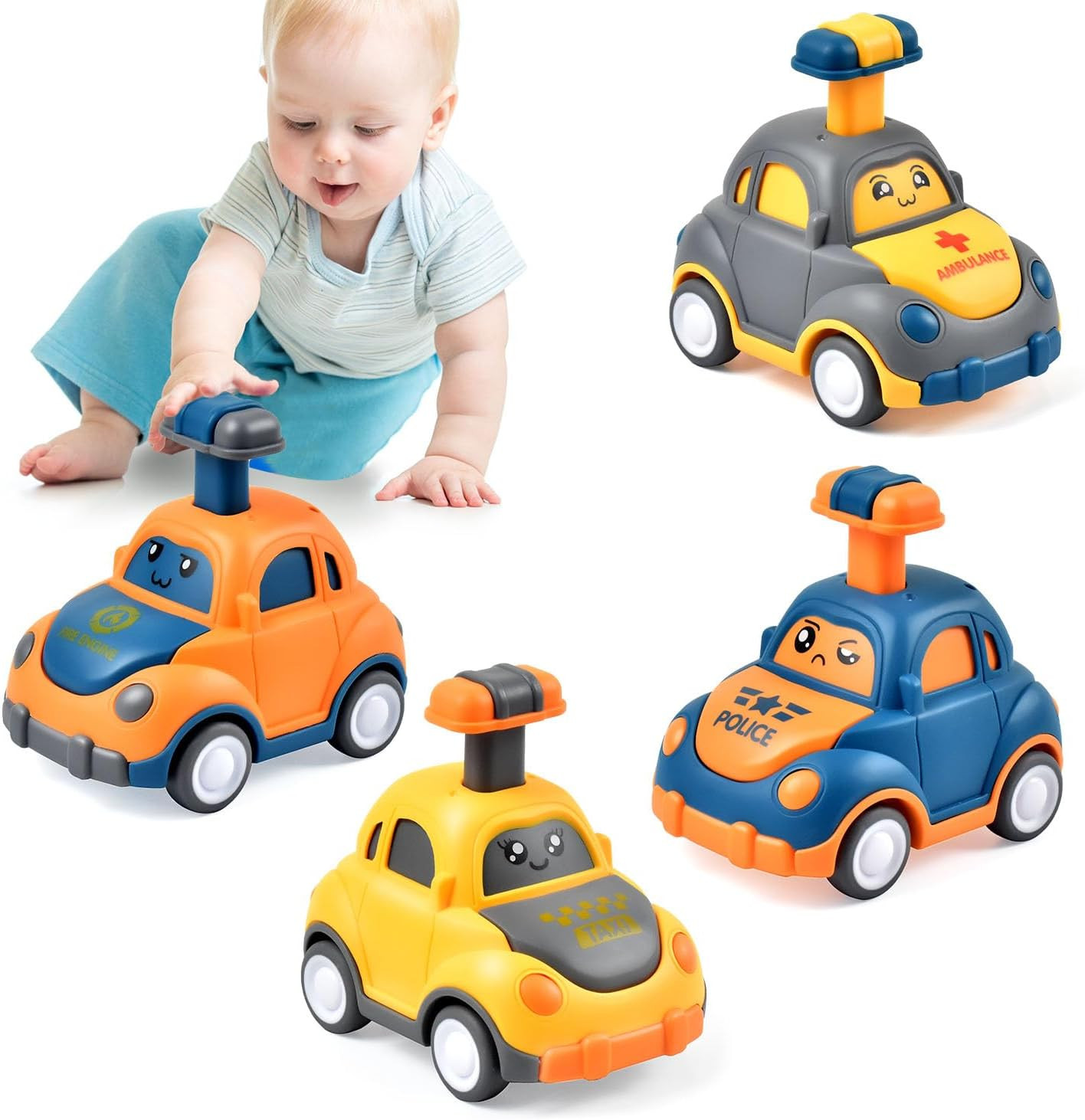 Soi-Meme Car Toys for Toddlers 2 3 Year Old Boy Girl First Birthday Gifts for To