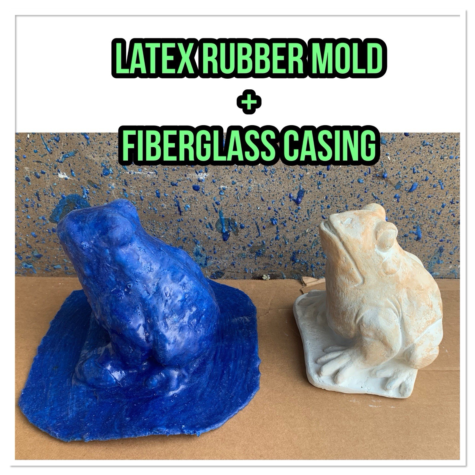 LATEX RUBBER MOLD + Fiberglass Casing Frog 5.5” Height ( YKM-L5032A) Best Seller