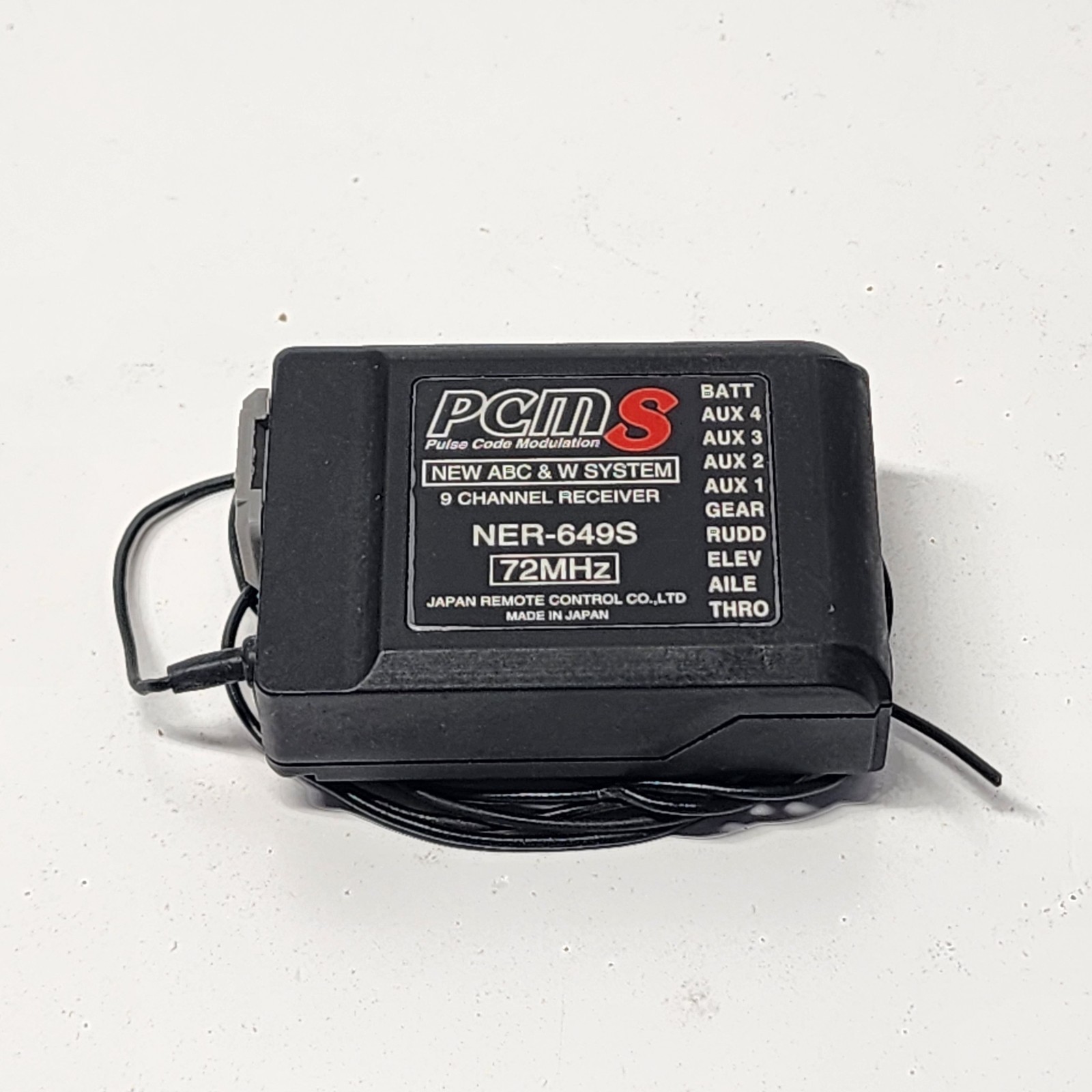 JR 9 channel NER-649S S PCM RECEIVER 72mhz