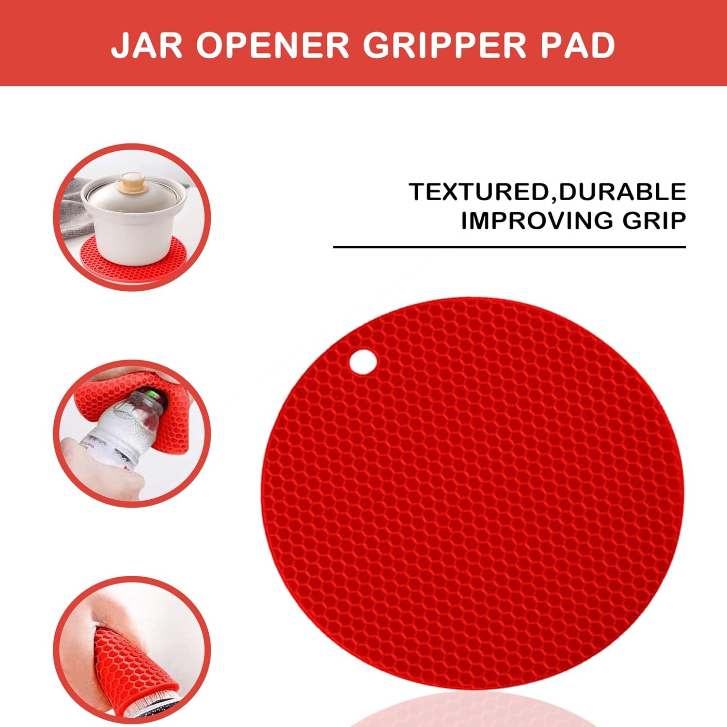 Jar Opener for Weak Hands, Seniors with Arthritis, 5 in 1 Multi Function Bottle