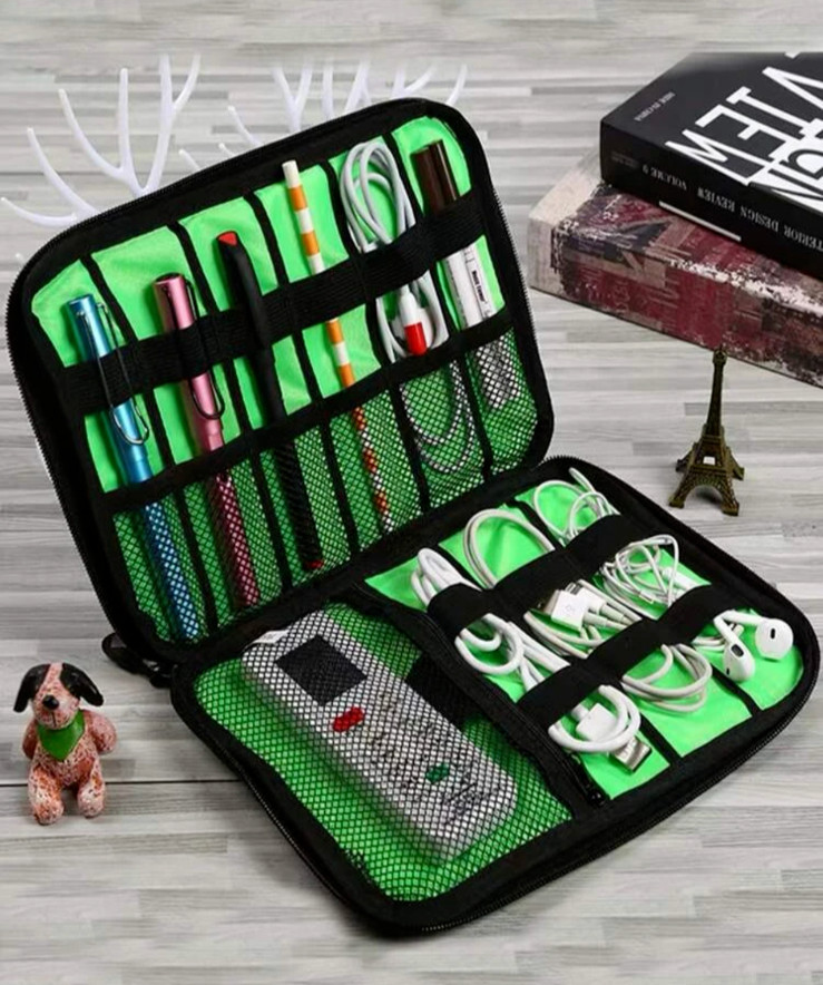 Travel Electronics Cable Organizer Storage Bag Portable Accessories USB Cards