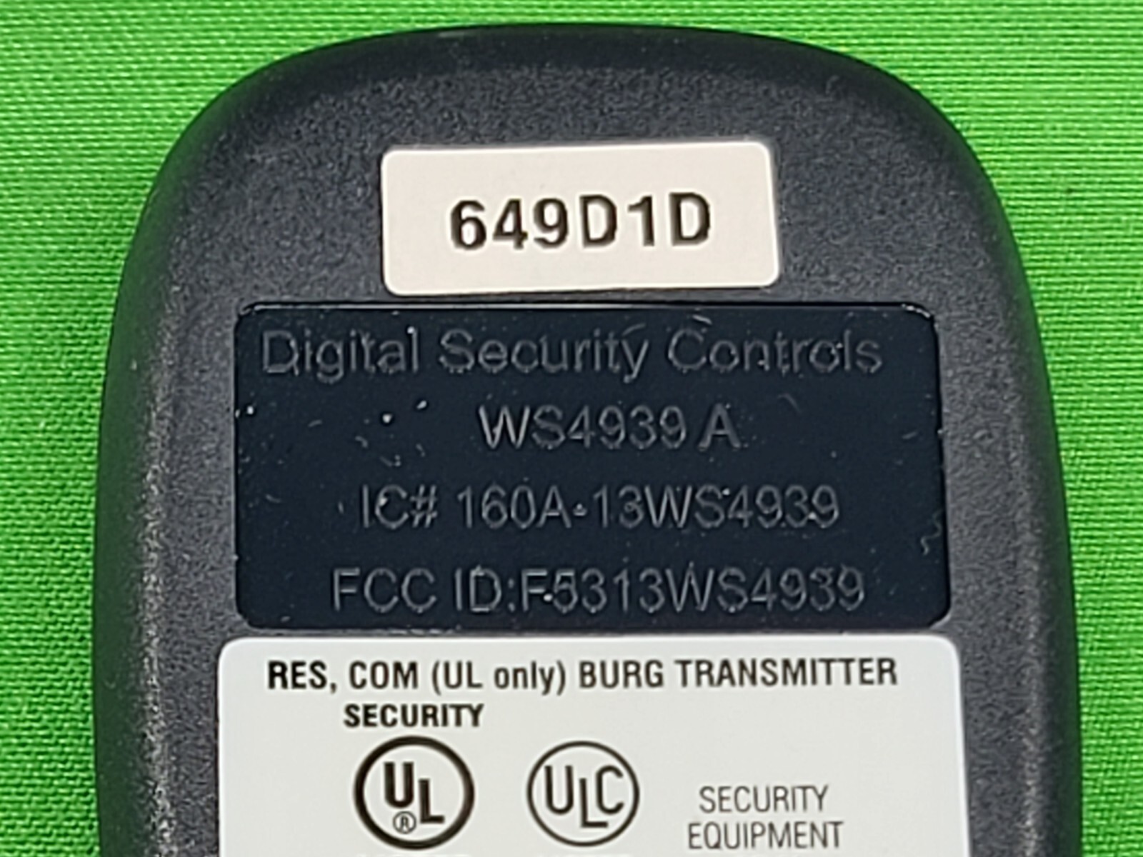 DSC WS4939-ADT 4-Button Wireless Key-Fob