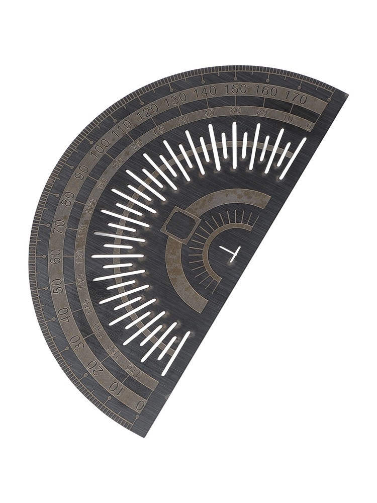 Stainless Steel Protractor for Accurate Angle Measurement in Craft Projects