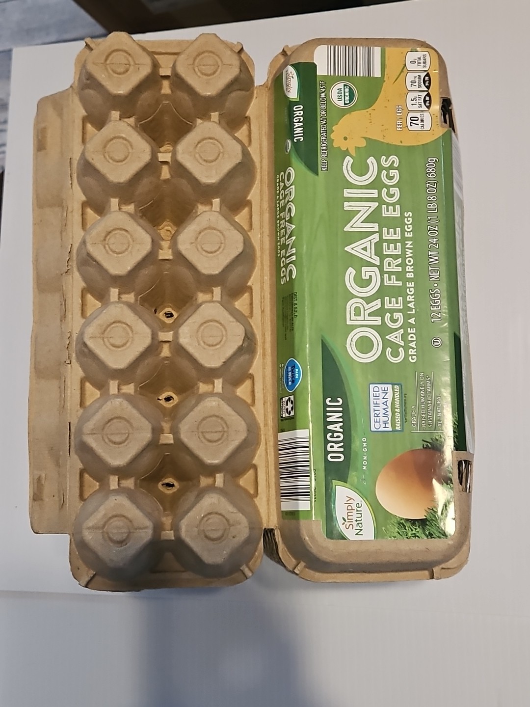 26 Egg Cartons Used Once Clean Holds One Dozen Large Eggs