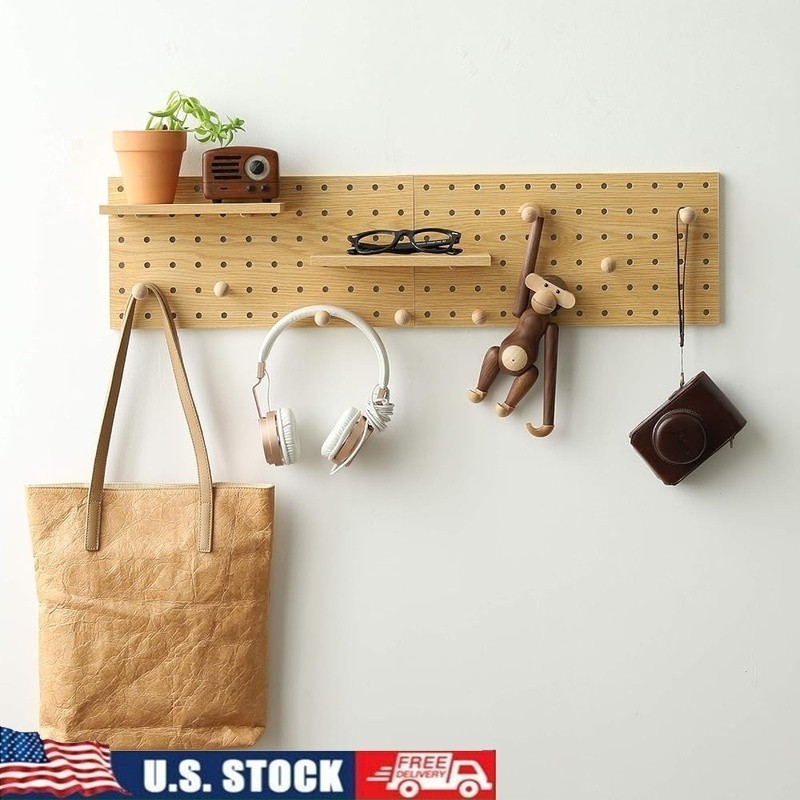 Modular Pegboard Organizer Storage Kit Wall Mount Easy Install Tools Crafts New